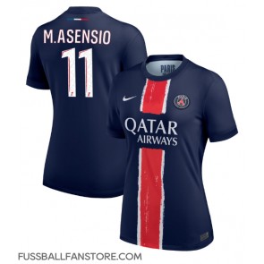 Paris Saint-Germain Marco Asensio #11 Replik Heimtrikot Damen 2024-25 Kurzarm